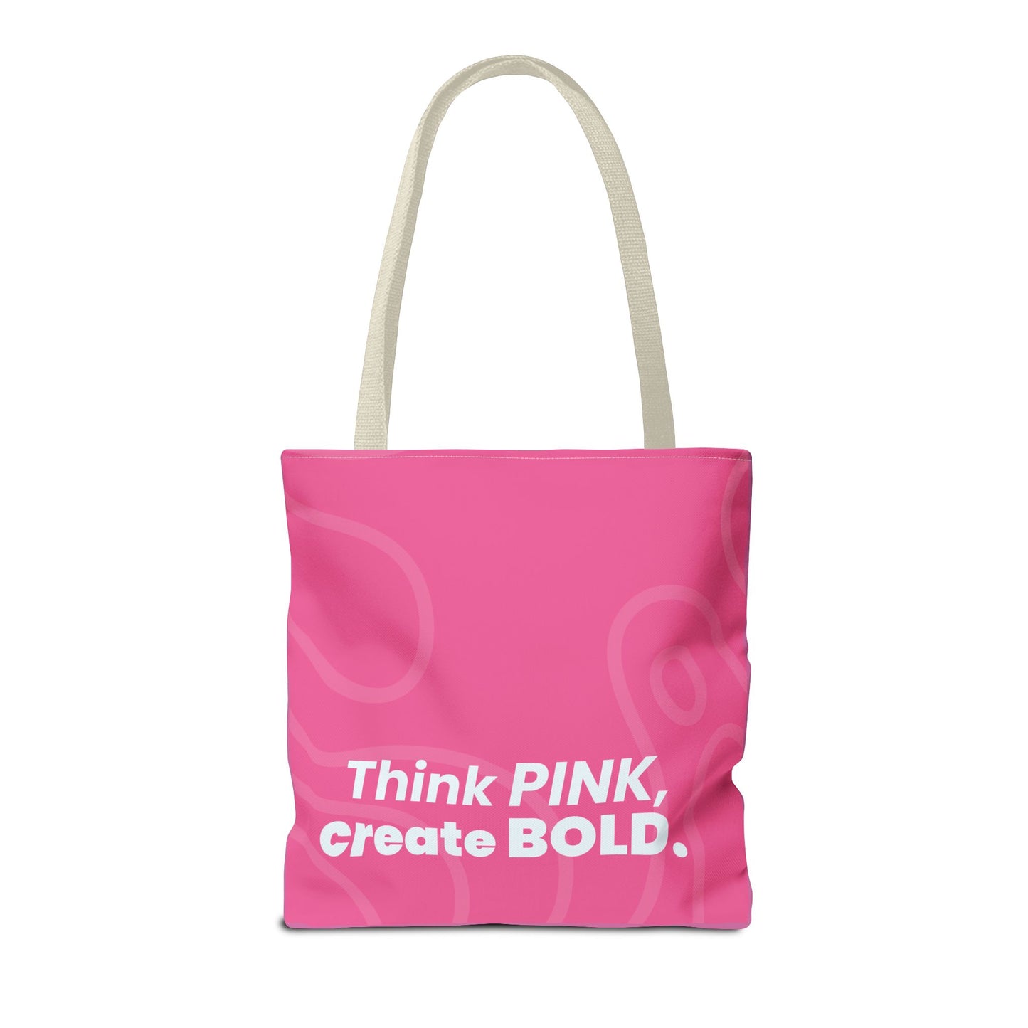 Think Pink Bold Tote Bag - Stylish Reusable Shopping Bag
