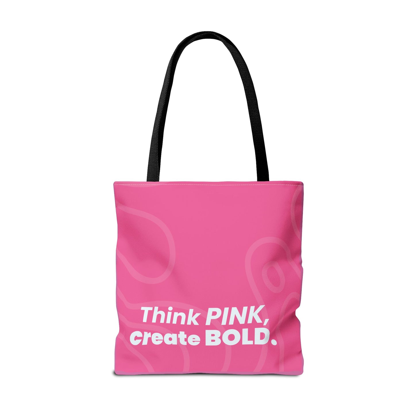 Think Pink Bold Tote Bag - Stylish Reusable Shopping Bag
