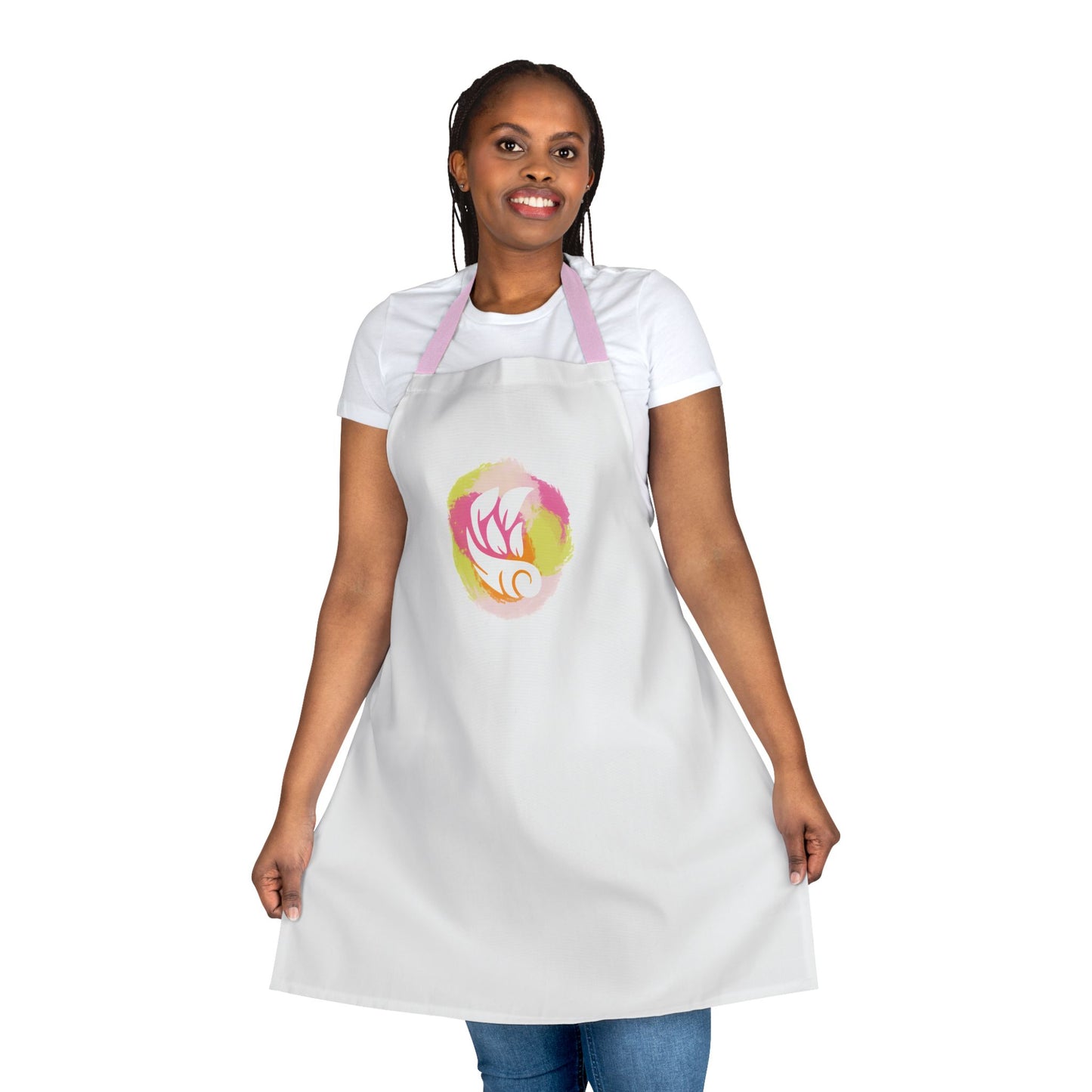 Colorful Artistic Cooking Apron with 5-Color Straps
