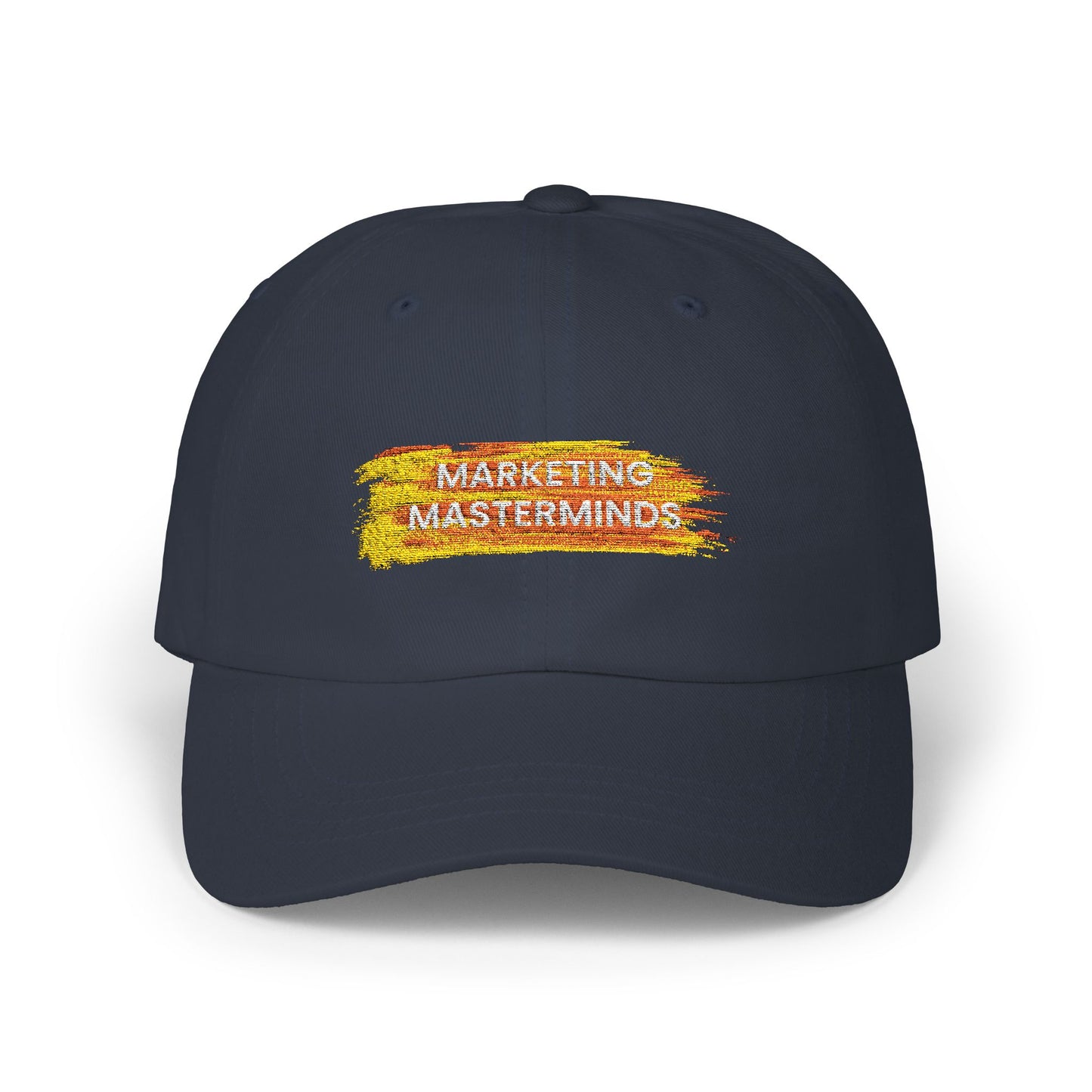 Marketing Masterminds Classic Dad Cap - Stylish White Cap for Creative Minds