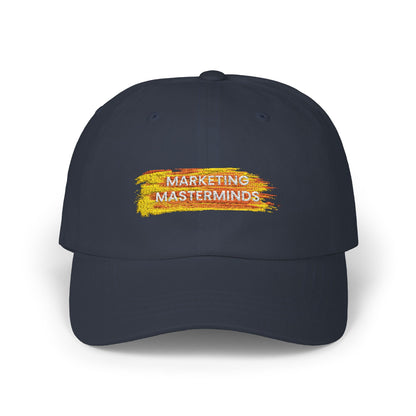 Marketing Masterminds Classic Dad Cap - Stylish White Cap for Creative Minds