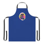 Colorful Artistic Cooking Apron with 5-Color Straps - Blue
