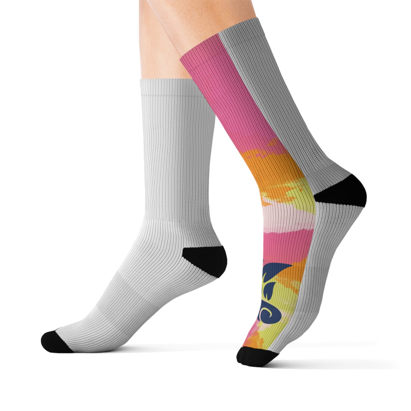 Colorful Artistic Sublimation Socks - Unique Gifts for Creative Souls