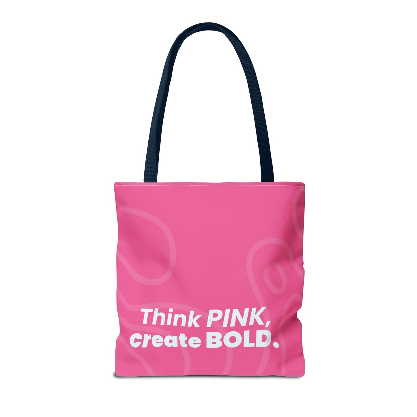 Think Pink Bold Tote Bag - Stylish Reusable Shopping Bag