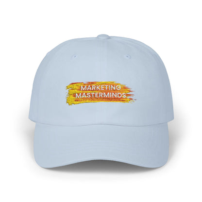 Marketing Masterminds Classic Dad Cap - Stylish White Cap for Creative Minds