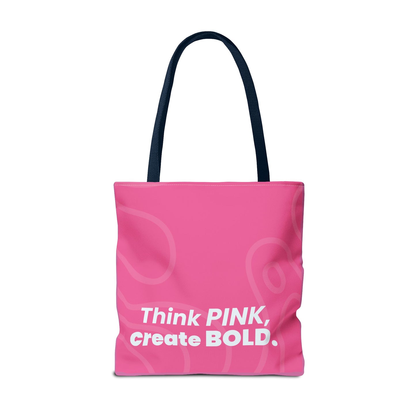 Think Pink Bold Tote Bag - Stylish Reusable Shopping Bag