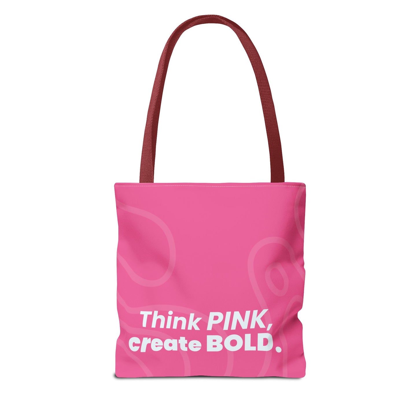 Think Pink Bold Tote Bag - Stylish Reusable Shopping Bag