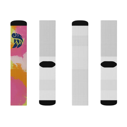 Colorful Artistic Sublimation Socks - Unique Gifts for Creative Souls