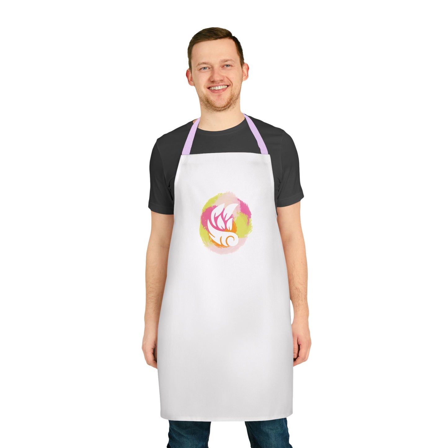 Colorful Artistic Cooking Apron with 5-Color Straps
