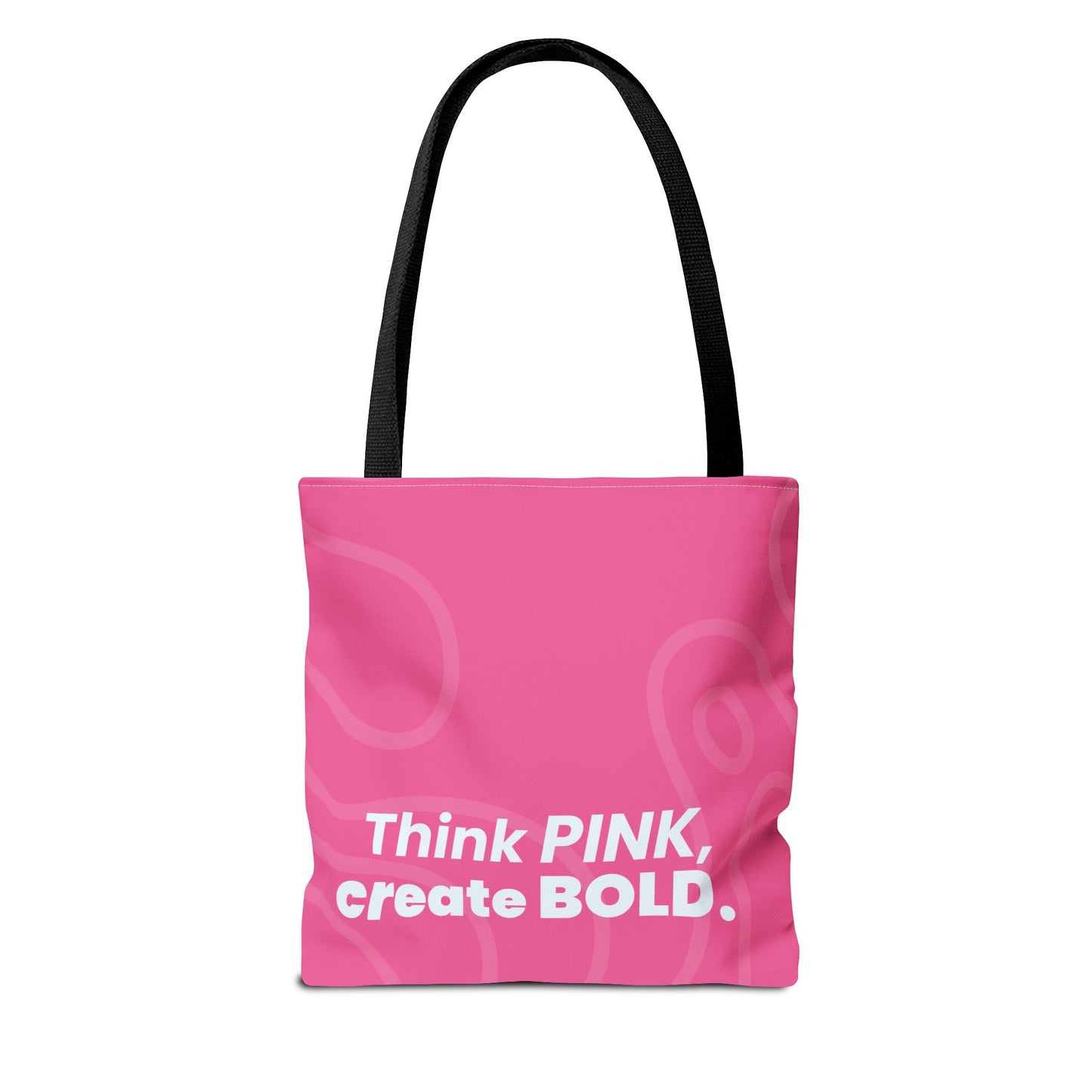 Think Pink Bold Tote Bag - Stylish Reusable Shopping Bag