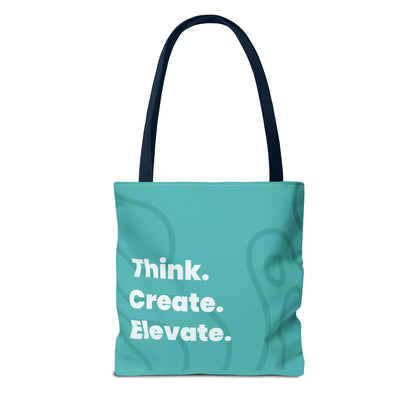 Inspirational Tote Bag – Think. Create. Elevate.