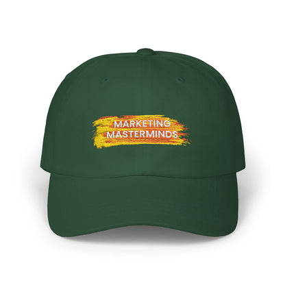 Marketing Masterminds Classic Dad Cap - Stylish White Cap for Creative Minds